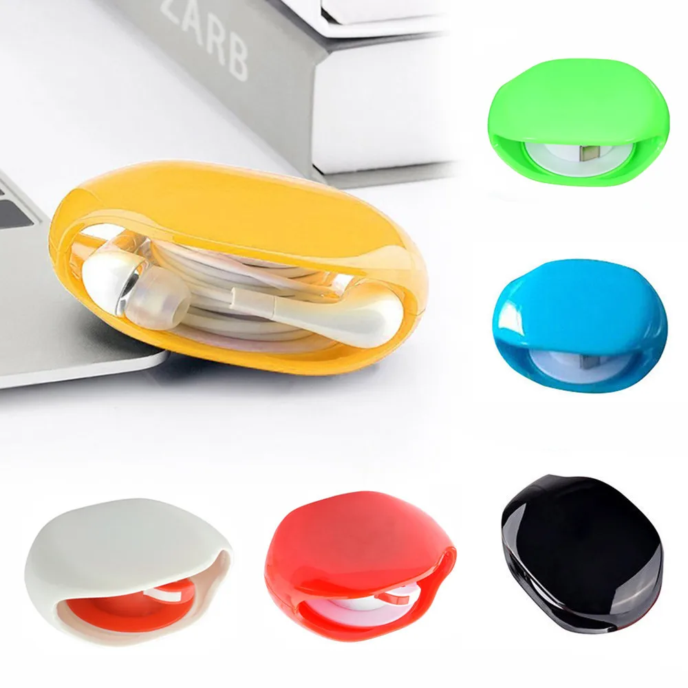 Чехол для наушников для iphone с рисунком из мультфильма, usb-кабель, защита для наушников, набор с намоткой кабеля, шнур, органайзер, держатель для намотки