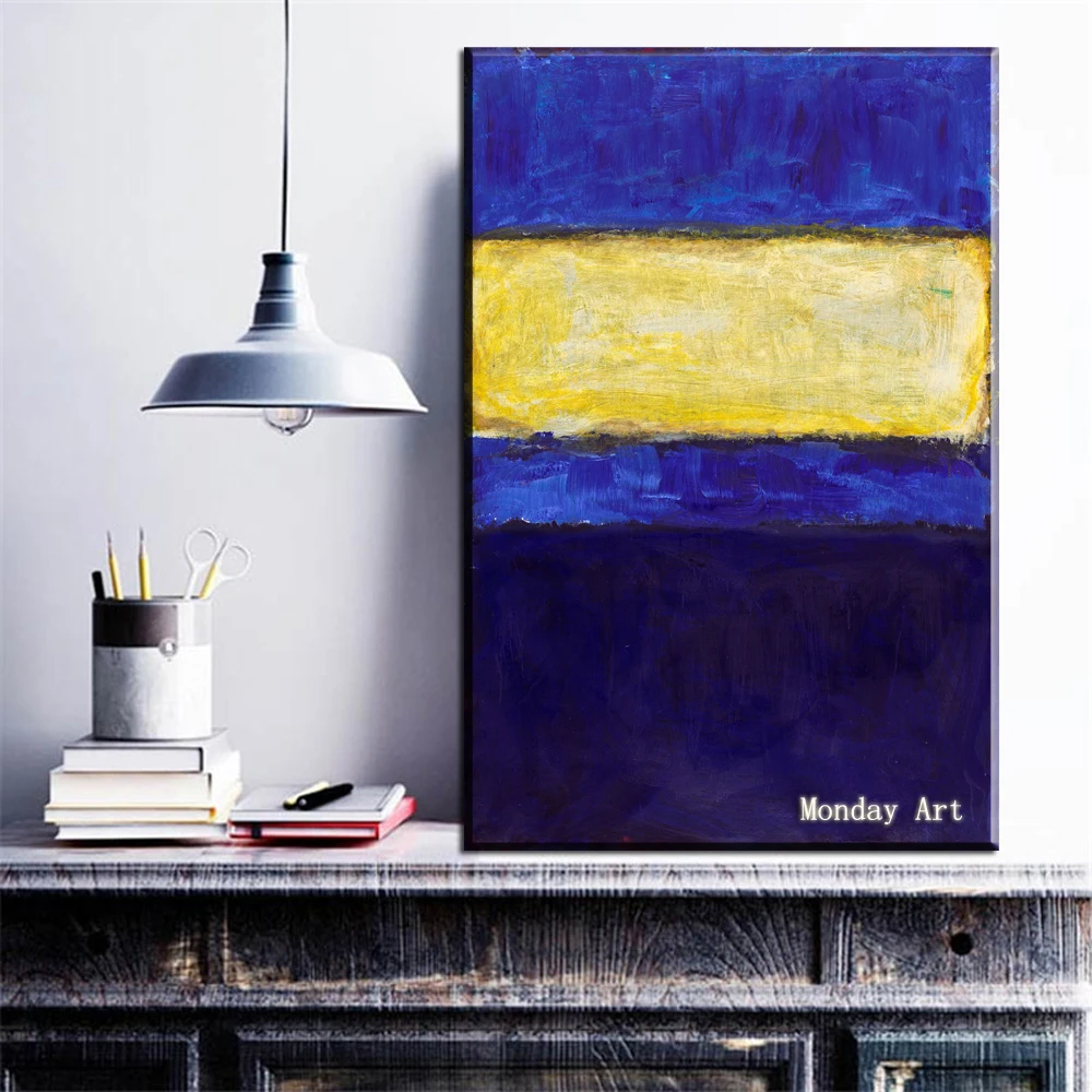 Большой размер Ручная роспись Mark Rothko знаменитые абстрактные картины Canvas