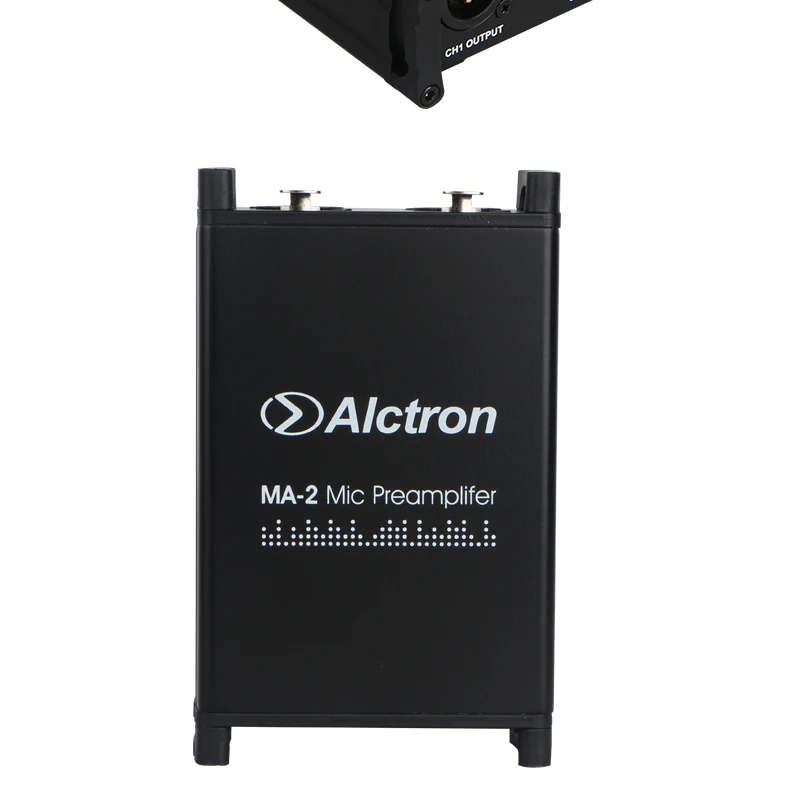 Микрофонный преусилитель Alctron MA-2 двухканальный динамический/пассивный алюминиевый ленточный микрофон усилитель
