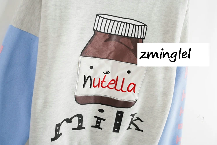 Симпатичная Женская толстовка с капюшоном в стиле &quotЛолита&quot молочной бутылкой