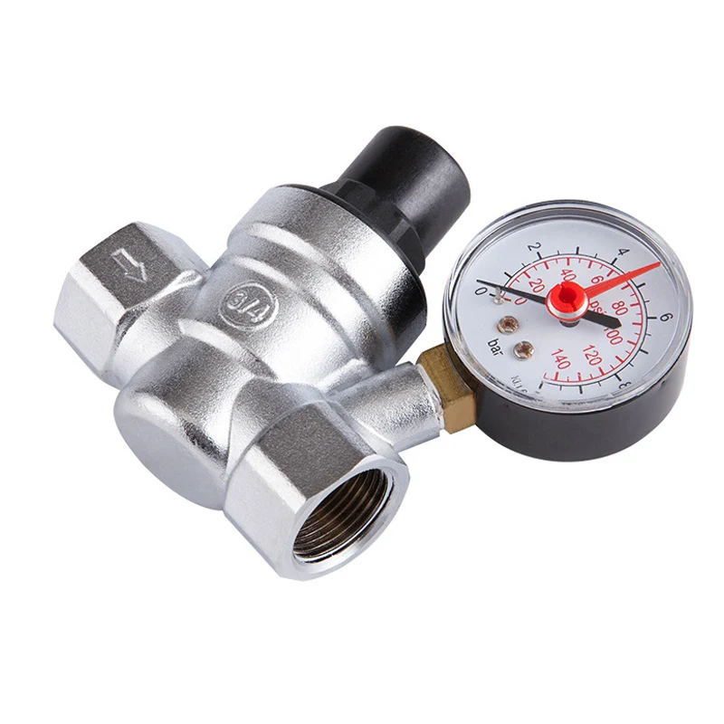 

Water Pressure Reducing Valve with Gauge Regulating Reducing Valve --M25