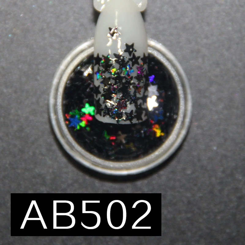 AB502 Блестящий хамелеоновый Блестки для ногтей, сверкающая втирка, блестящий Блестящий переливающийся дизайн ногтей - Цвет: AB502