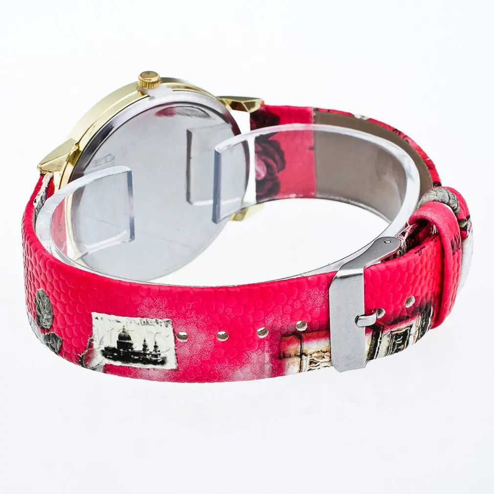 Новые Детские Кварцевые часы с цветочным обручем подарок личи Кожаный ремешок