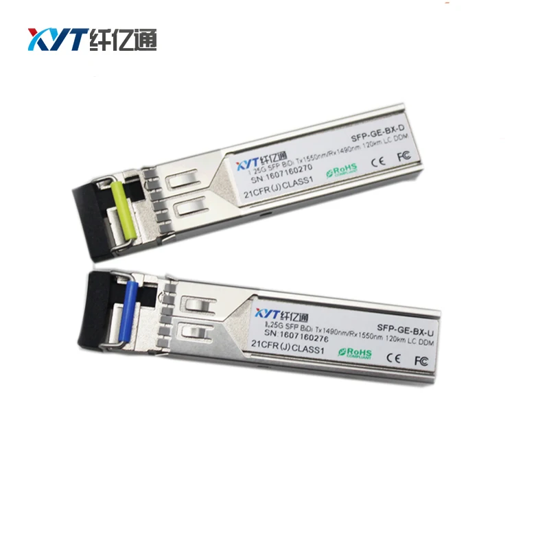 Фото 1 пара горячего подключения SFP 1490Tx/1550Rx (1550Tx/1490Rx) 155 Мб/с 120 км Трансивер с DDM|sfp