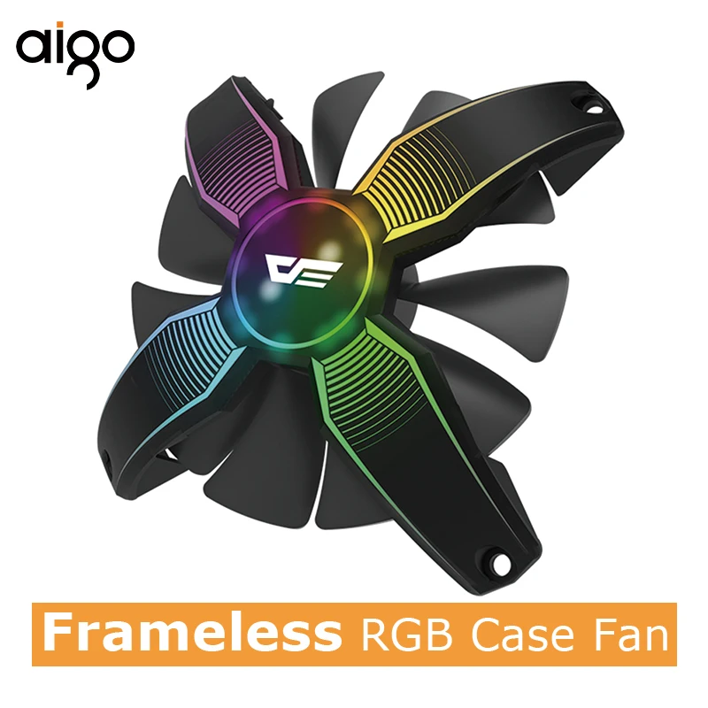 Aigo Talon 120 мм безрамный RBG чехол вентилятор X форма Новое поступление LED для