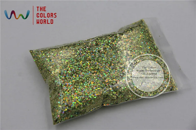 

TCA211 Laser Lazurite Gold 1.0MM 040 Size Color Glitter Powder,Holographic Glitter for nail or Other Decoration