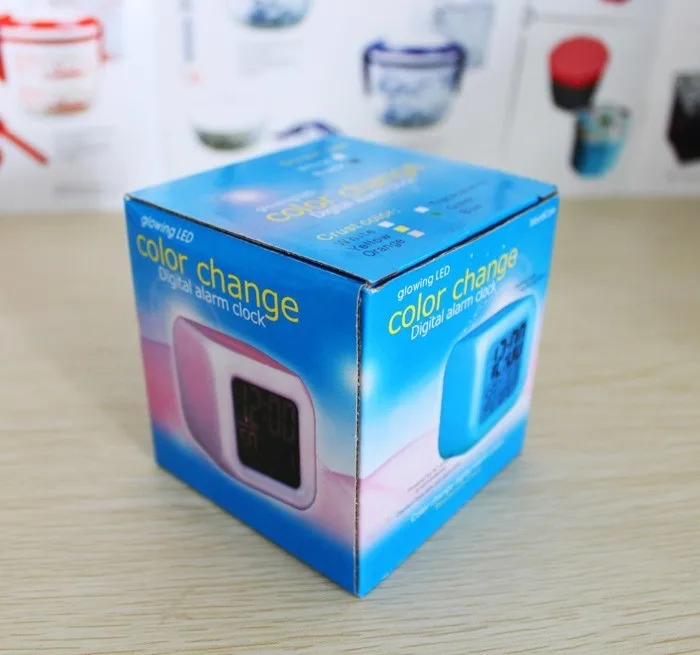 Юрий! Цифровой светодиодный Будильник со сменой 7 цветов детские подарки | Дом и