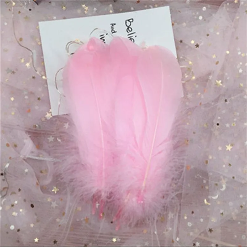 Nature Peppermint Green Goose Nagoire Feathers for Crafts Plumes 5-7inch/13-18CM Jewelry Clothing Accessories Wedding Decoration | Дом и сад