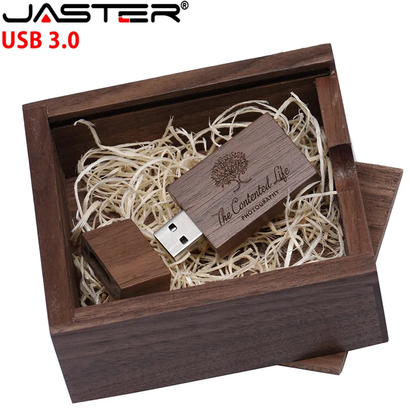 USB флеш накопитель JASTER деревянный 4/6 ГБ 3 0*10 5 мм|USB флэш-накопители| |