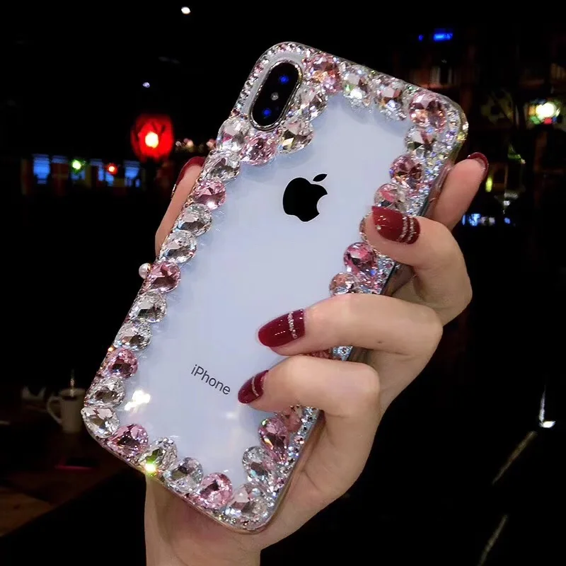 Роскошный яркий чехол с красочными камнями и кристаллами для iPhone 12 Mini 11 Pro MAX XS Max XR