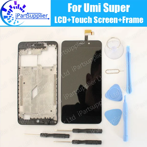 ЖК дисплей UMI Super с сенсорным экраном в сборе + средняя рамка 100% Оригинальный