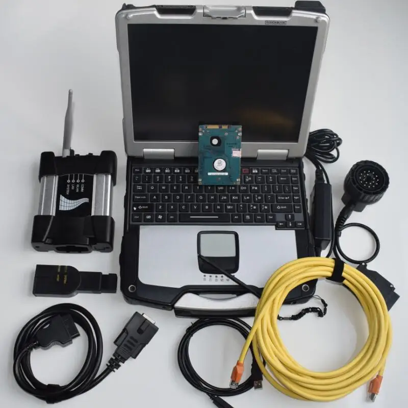 Icom для Bmw Wi Fi следующий диагностический тестер с ноутбуком Toughbook CF 30 сенсорный