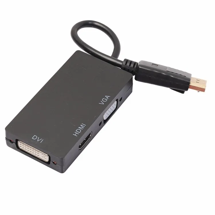 10 шт./лот DisplayPort (3 в 1) Кабель адаптер с интерфейсом Thunderbolt на HDMI/DVI/VGA|Компьютерные