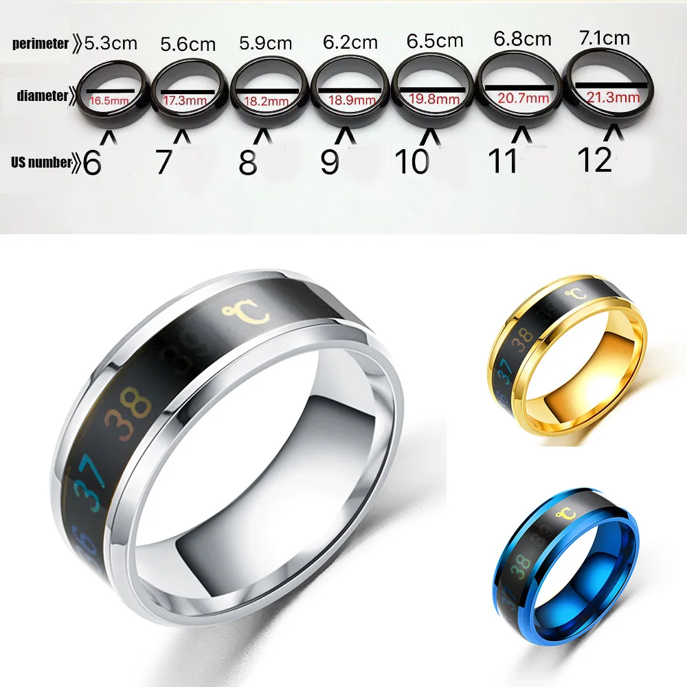 Кольцо для измерения температуры из титановой стали|Кольца| |