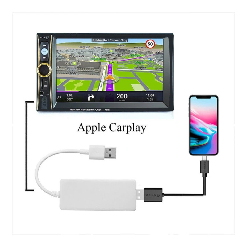 Carplay Dongle Display USB Adapter Auto Smartphone Link Receiver Map/Music/Navigation For Android IPhone | Мобильные телефоны и