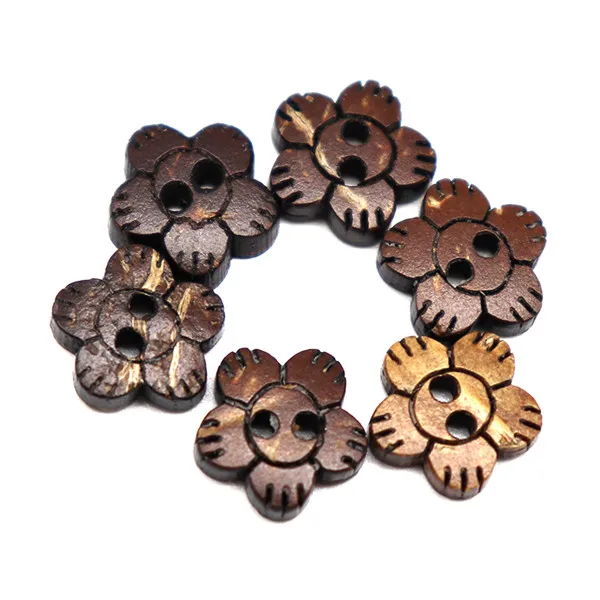 10x10mm 12pcs Ywzatgits 12 шт./24 шт. 2 отверстия коричневый Кокосовая оболочка шитье натуральные пуговицы Скрапбукинг Одежда DIY Аксессуары материал YE0308 - Цвет: 10x10mm 12pcs