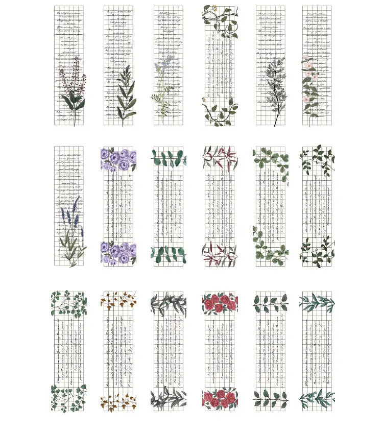 Многофункциональный 30 шт. цветок поэзия дизайн ремесло Бумага карты как Закладка