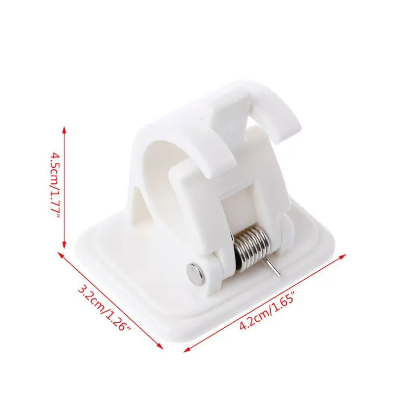 2 шт. самоклеящиеся стержни для штор белая вешалка перекладина зажимы настенные