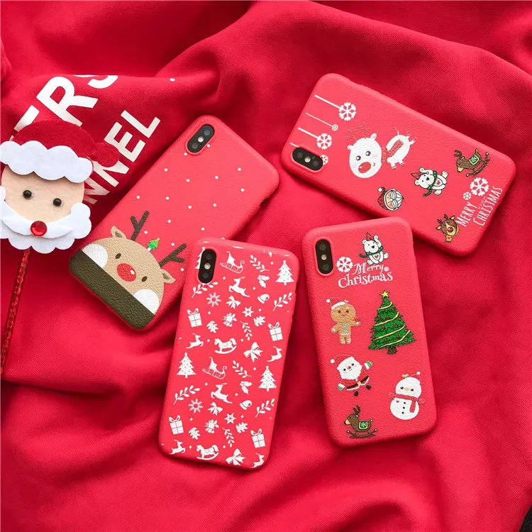 Krimisy милые Merry Christmas Tree конфеты Санта Клаус оленей пара для iPhone чехол 6 6S 7 8 Plus X Xs Max XR