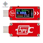 TC64 ЖК-дисплей цветной USB Вольтметр Амперметр Напряжение измеритель тока Тип C мультиметр батарея PD Зарядка банк питания USB Тестер
