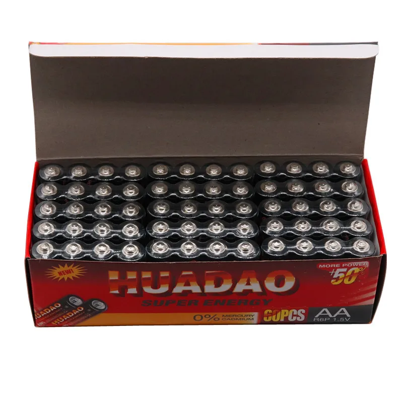 Щелочные сухие батарейки HUADAO AA 1 5 В для камеры калькулятора будильника мыши