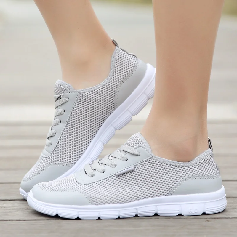 Мужские летние кроссовки большой размер 47 дышащая прогулочная обувь с сеткой