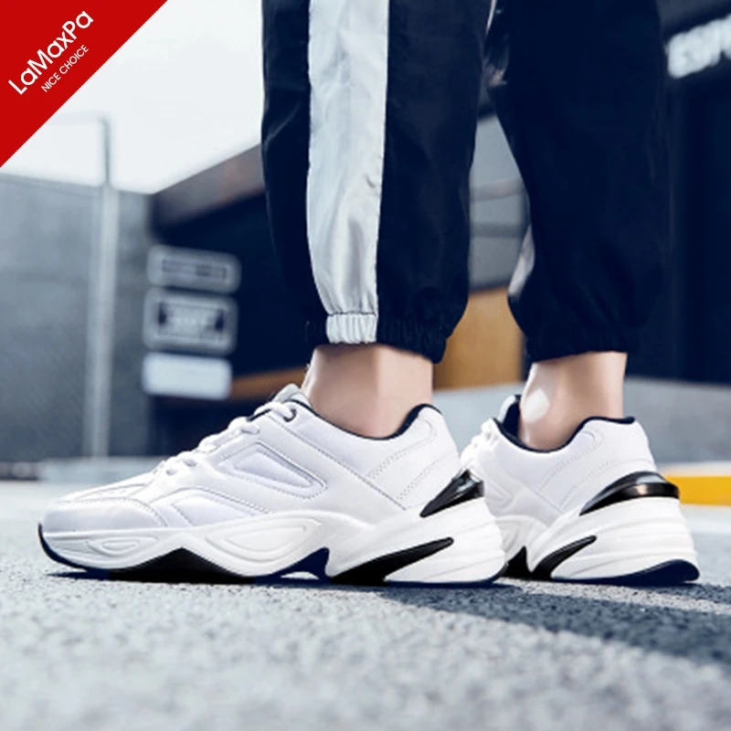 Men's Casual Comfortable Lightweight Lace Up Stable Autumn Fashion PU High Quality Breathable Sneakers Outdoor Footwear Shoes | Спорт и