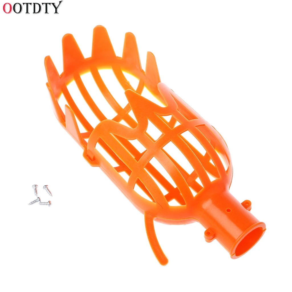 OOTDTY 1 шт. пластиковый сборщик фруктов без полюса фруктовый коллектор садовый инструмент для сбора - Цвет: orange