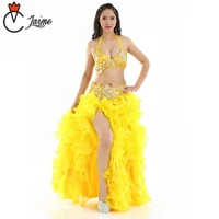 for oriental dance dance wear flower outfit egyptian belly dance costume set bc cup 3 pcsset bra skirt belt
