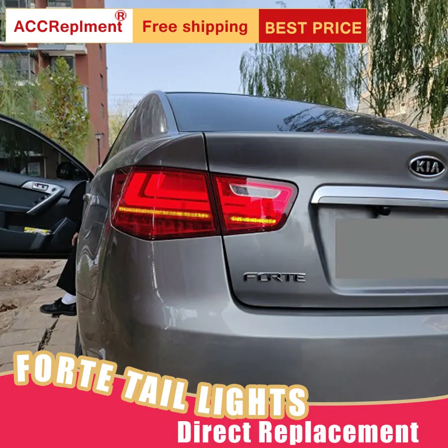 Автомобильный Стайлинг светодиодный задний фонарь для Kia Forte светильник s 2010 2013 DRL