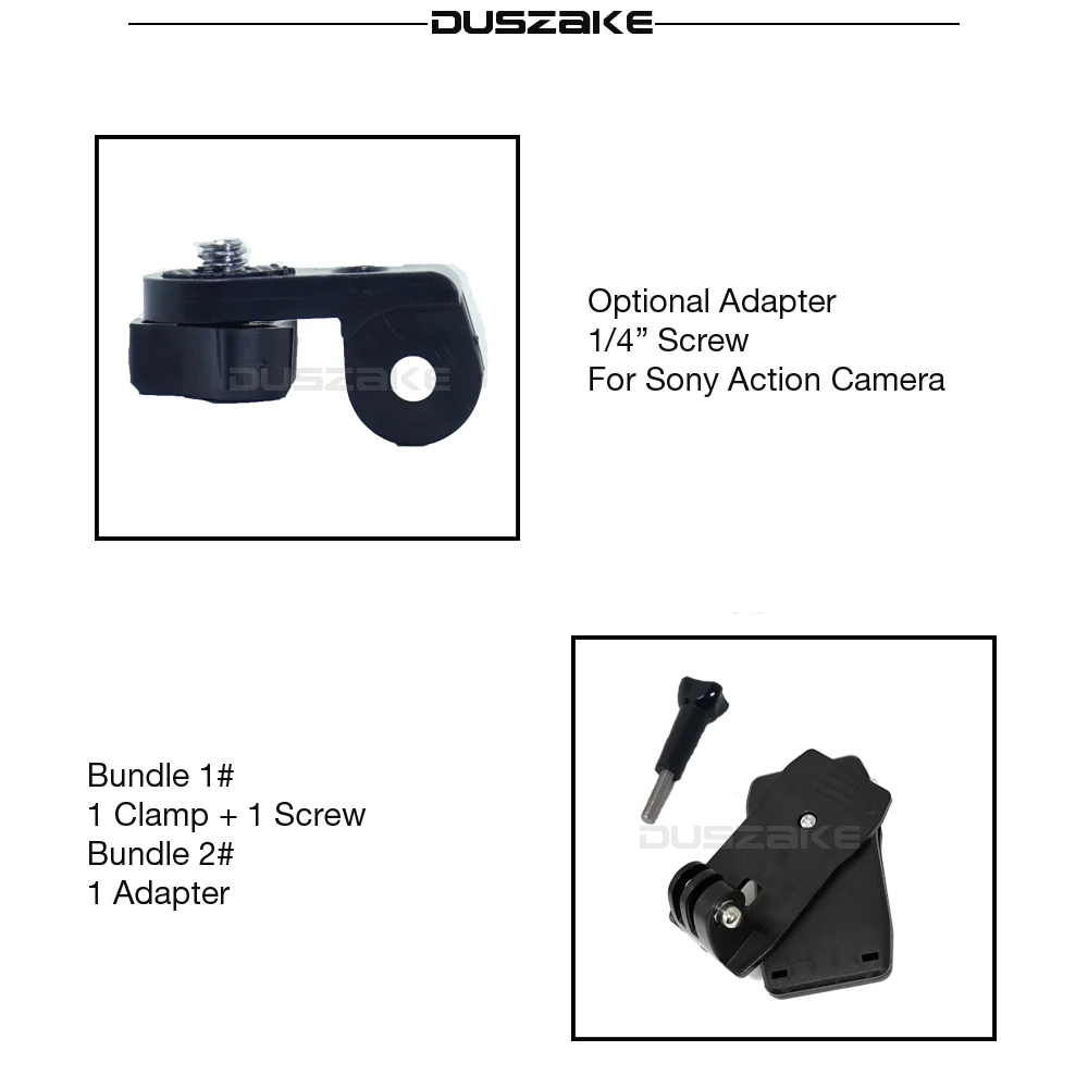 DUSZAKE DG01 для Gopro Hero 5 зажим 6 Аксессуары крепление Xiaomi Yi 4K SJCAM Eken H9 камера|Чехлы