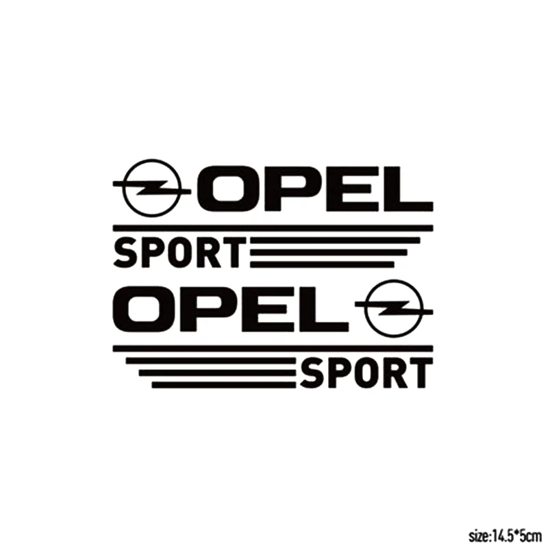 1 Pair SPORT Rearview Mirror Car Stickers Decal Car-Styling For Opel Art Decor |
