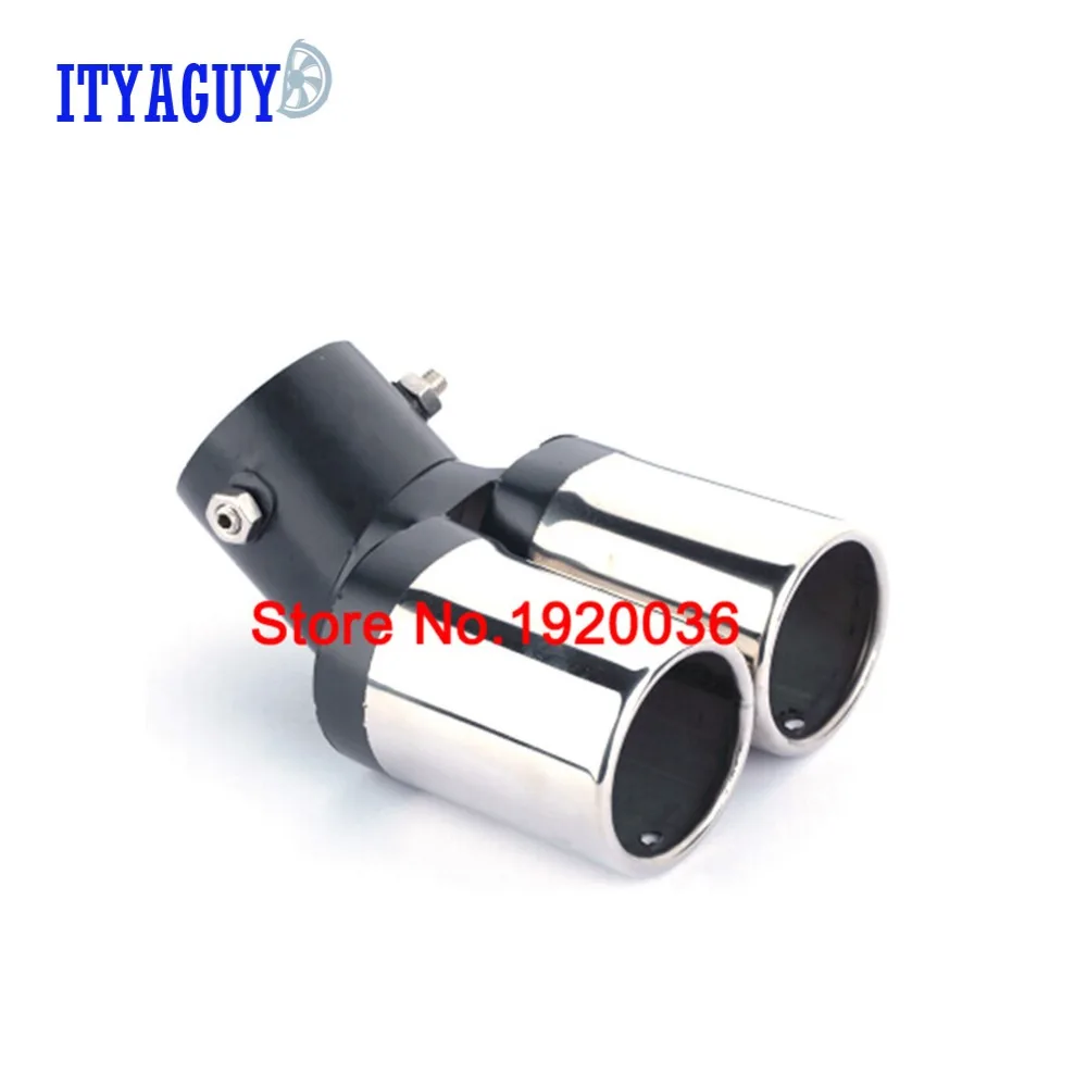 Новые аксессуары двойной задний глушитель выхлопной трубы из нержавеющей стали