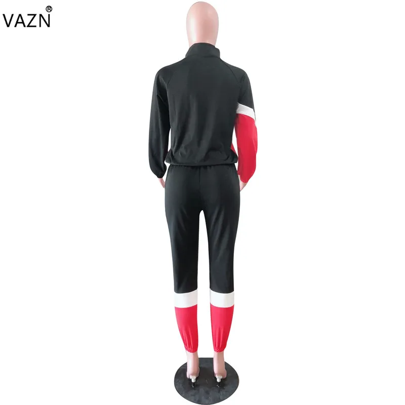 Женский спортивный костюм VAZN повседневный брендовый однотонный комплект из 2