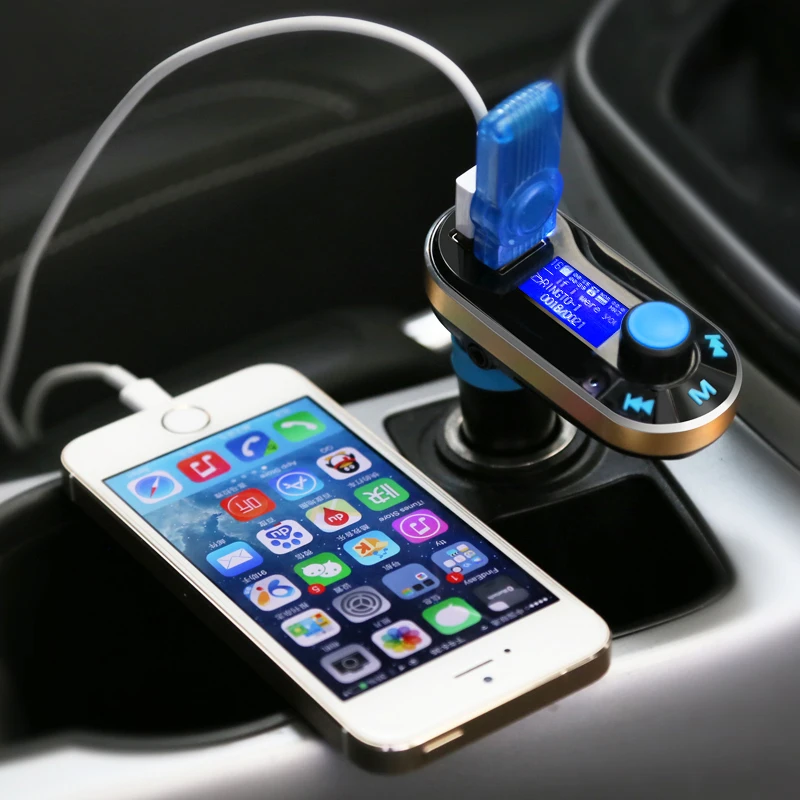 Универсальный автомобильный комплект 3-в-1 MP3-плеер fm-передатчик AUX беспроводной