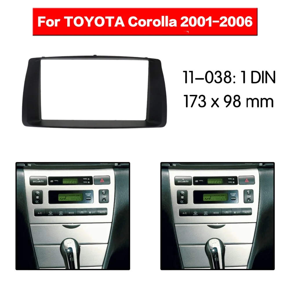 Автомобильный радиоприемник набор мультимедийных рамок для TOYOTA Corolla 2001 2006