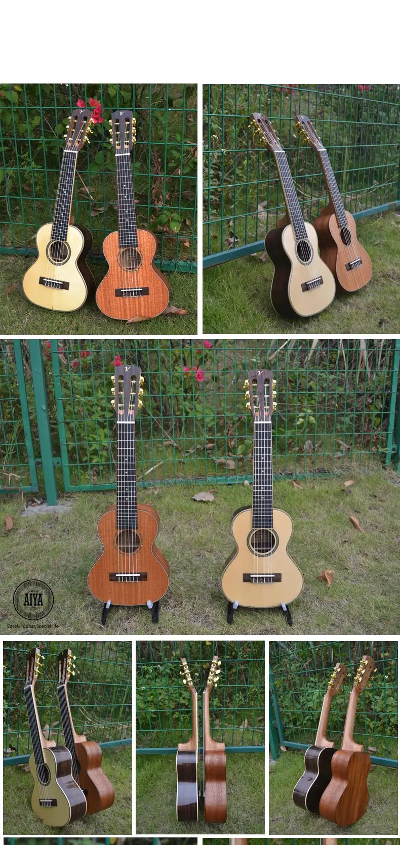 Guitalele Top Solid Acoustic Electric 28 Inch Mini Guitar 6 StringUkulele Ukelele Guitarra Mahogany Acacia Picea Asperata Acacia