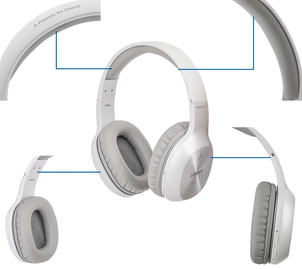 EDIFIER W800BT стерео Bluetooth гарнитура беспроводная Bluetooth гарнитура Музыкальный компьютер шумоподавление HIFI гарнитура вызов
