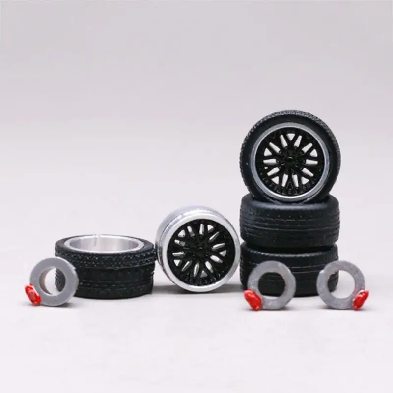 4 шт. моделирование резиновых колес колесо Игрушечная модель DIY RC ЗАПАСНЫЕ ЧАСТИ