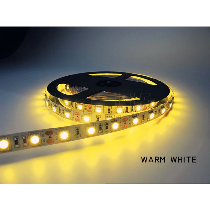 New LED Strip light CREE smd5050 DC12V 5M 60led/M flexible bar high brightness Non-waterproof indoor home decoration CE UL | Освещение