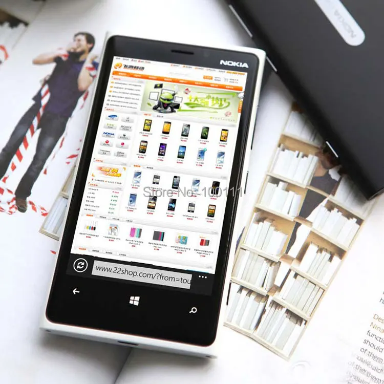 Разблокированный телефон Nokia Lumia 920 8.7MP 4," сенсорный экран двухъядерный 32 Гб rom+ 1 Гб ram windows отремонтированный/