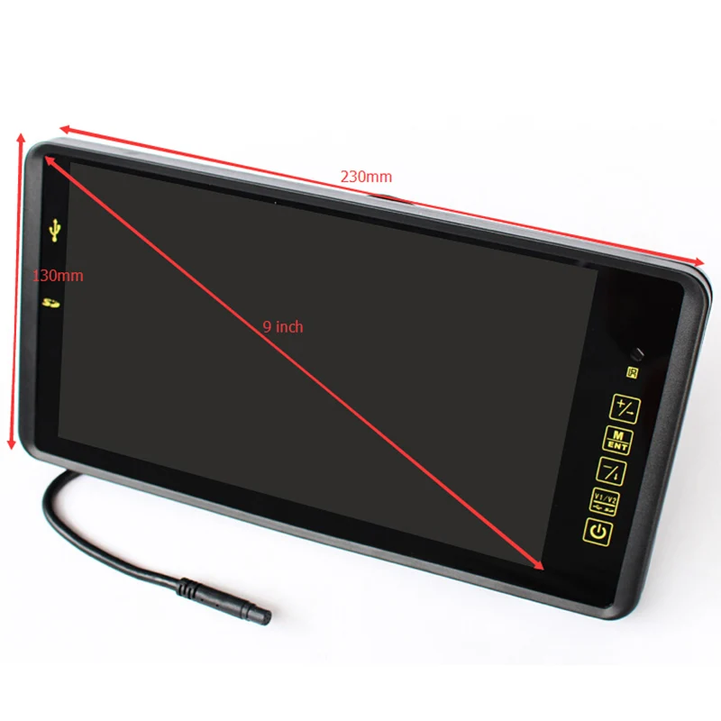 TFT LCD 800x480 720P 9 дюймов Автомобильный FM Mp4 MP5 видео плеер Авто парковочный монитор