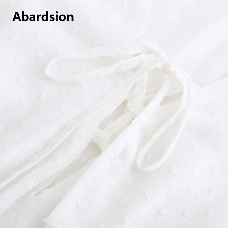 Abardsion Новое поступление 2019 осеннее Сетчатое шифоновое платье для женщин с