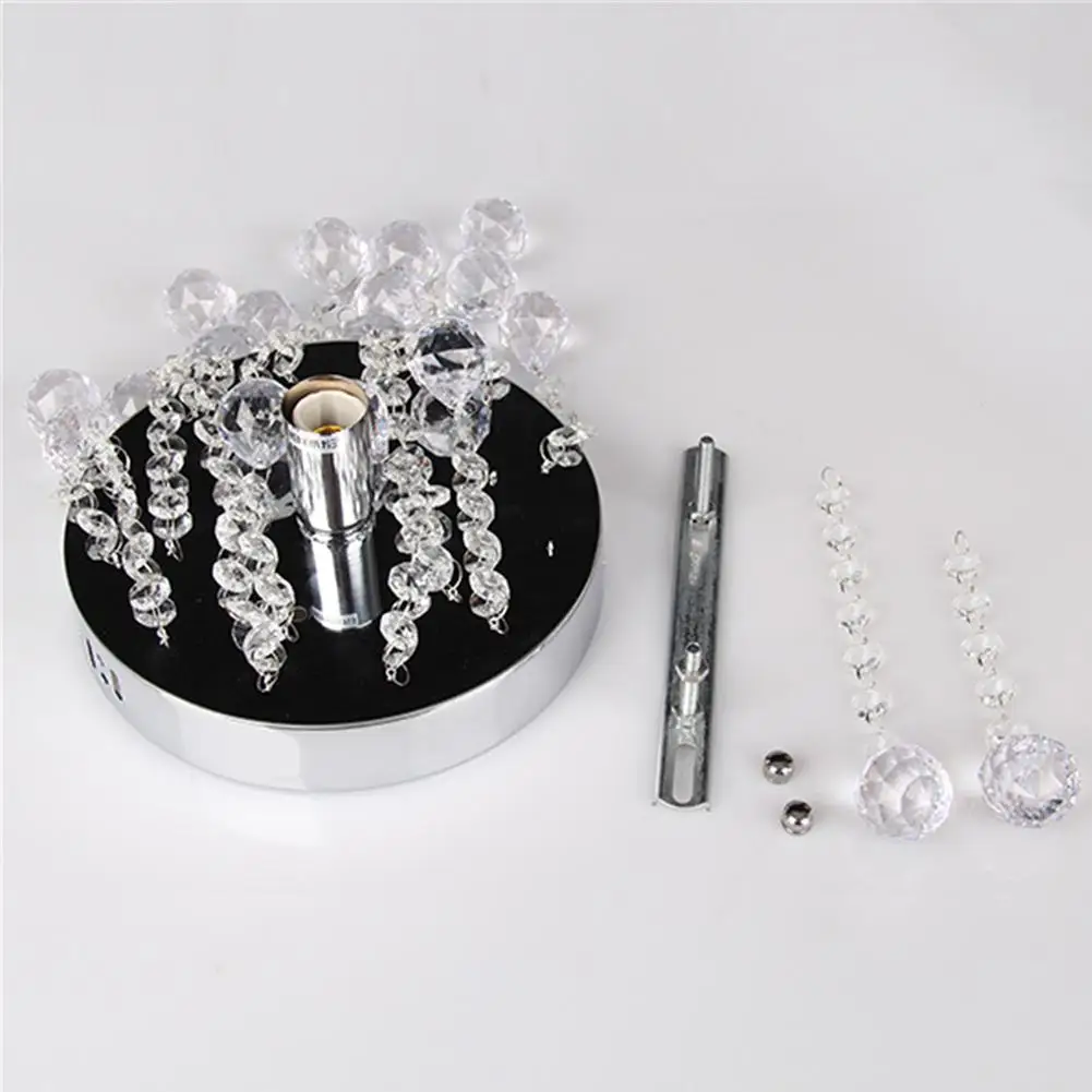 Зонд Блестящий Кристалл капельки Серебро Хром потолочный светильник люстра