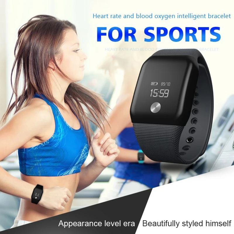 Цифровые Смарт часы водонепроницаемые OLED сенсорный экран силиконовый ремешок