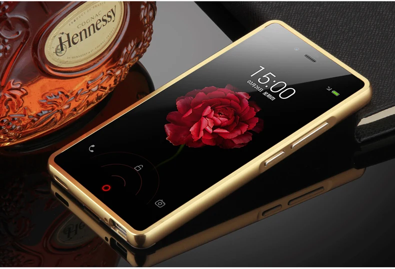 Для zte Nubia Z11 Mini чехол с зеркальным покрытием Алюминиевый металлический бампер акриловый PC чехол для задней панели для zte Nubia Z11 Mini чехол для телефона s