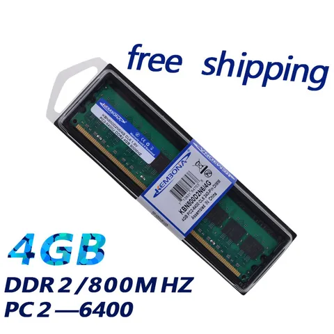 Оперативная память KEMBONA DESKTOP DDR2 4GB 800MHZ 667MHZ PC2-6400 256x8