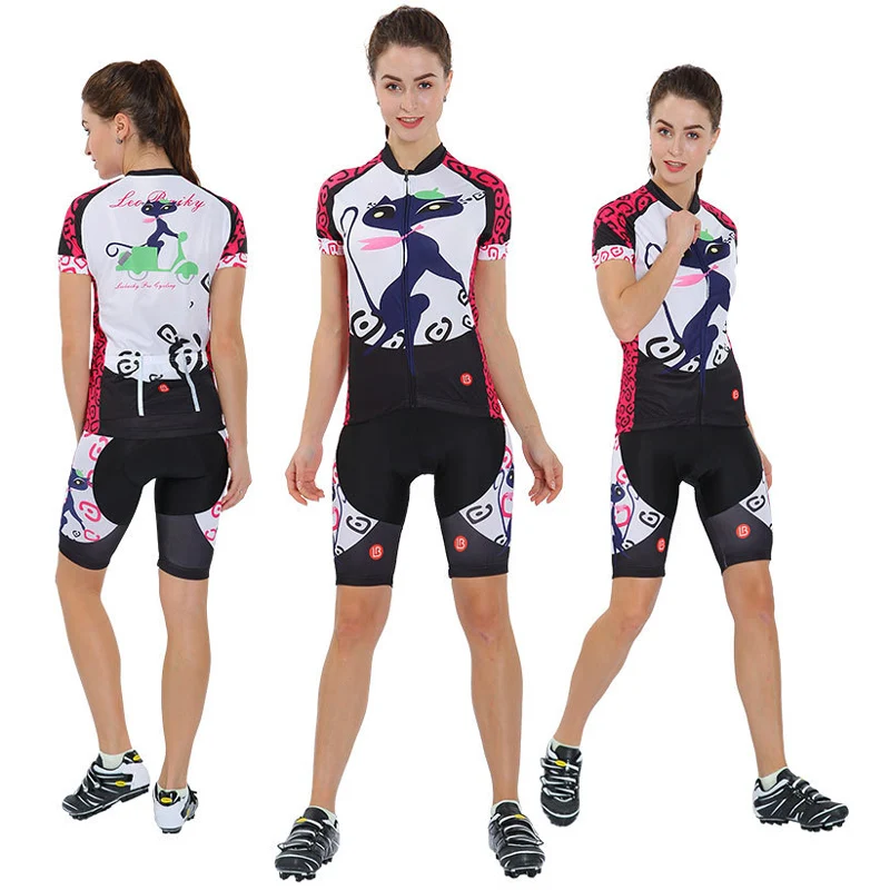 Женские комплекты Джерси для велоспорта Лето Pro Team дышащие быстросохнущие шорты с рукавами Одежда для велоспорта Одежда для Mtb спортивная одежда