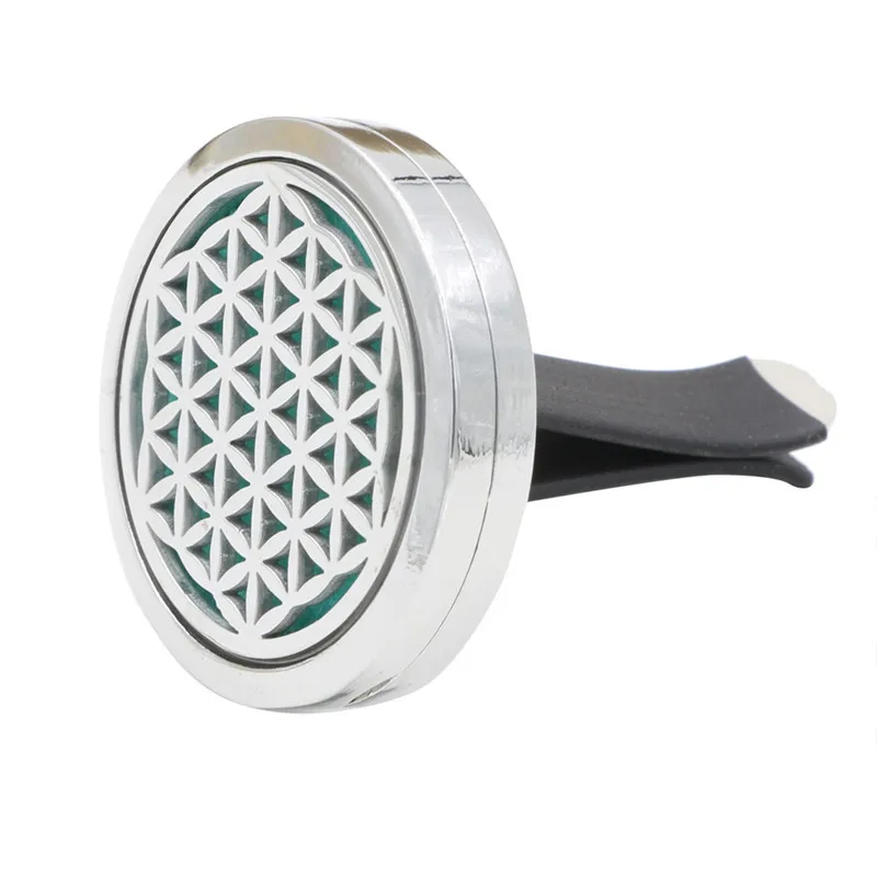 Kongyide автомобильный Ароматизатор воздуха из нержавеющей стали цветок женьшень форма авто вентиляционный освежитель эфирное масло диффузор духи клип ap16