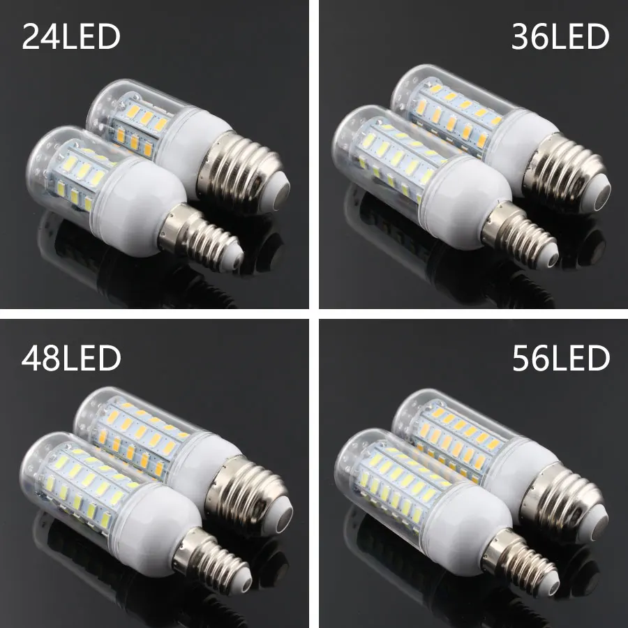 Светодиодная лампа 12 В E27 E14 220 постоянного тока умная SMD 5730 24 36 48 56 69 72 Cob